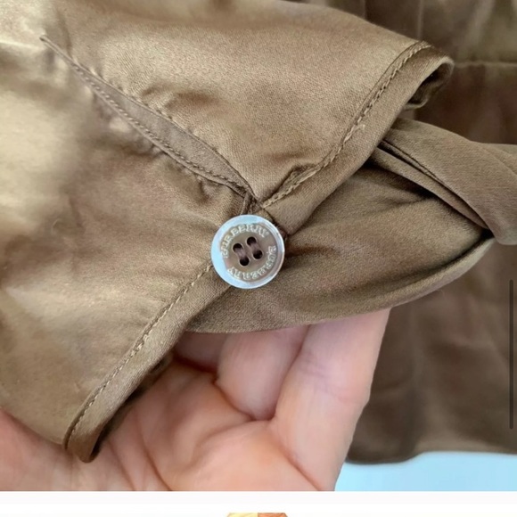 Burberry London Blouse Top Peplum Back Zipper - Picture 4 of 9